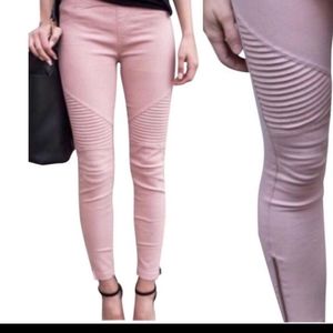 Blush Moto Jeggings
